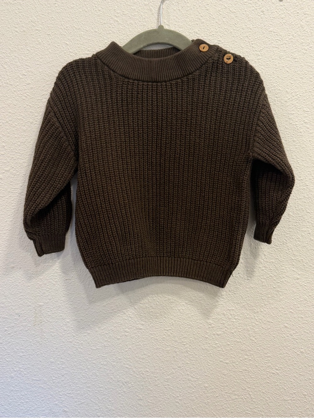 H&M Ribbed Knit Pullover Sweater - Brown